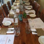 Slow Dinner Table at Backyard