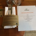 Table setting at Backyard