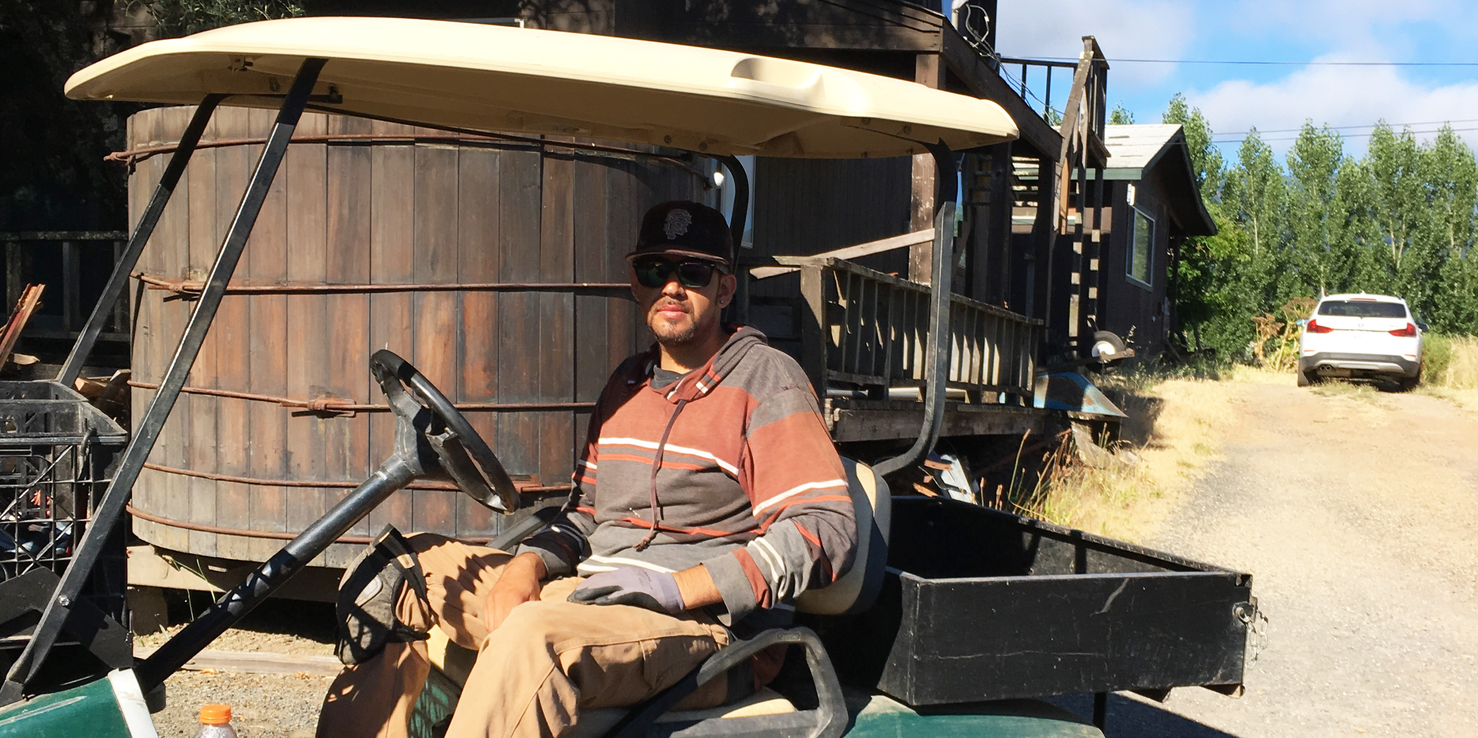 Ruben Hernandez, farm worker at Bucklin's Old Hill Ranch