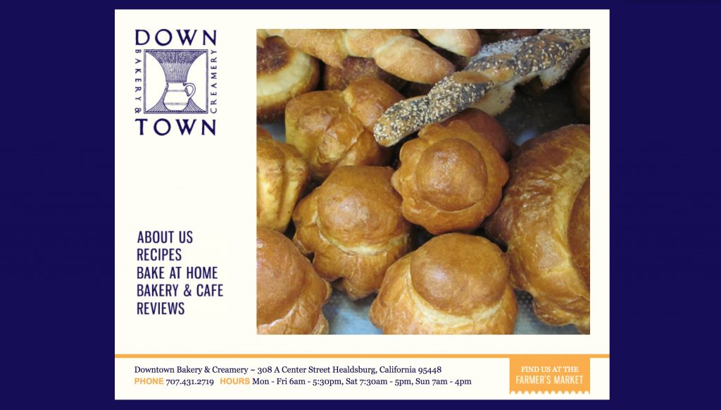 Healdsburg Downtown Bakery – Website