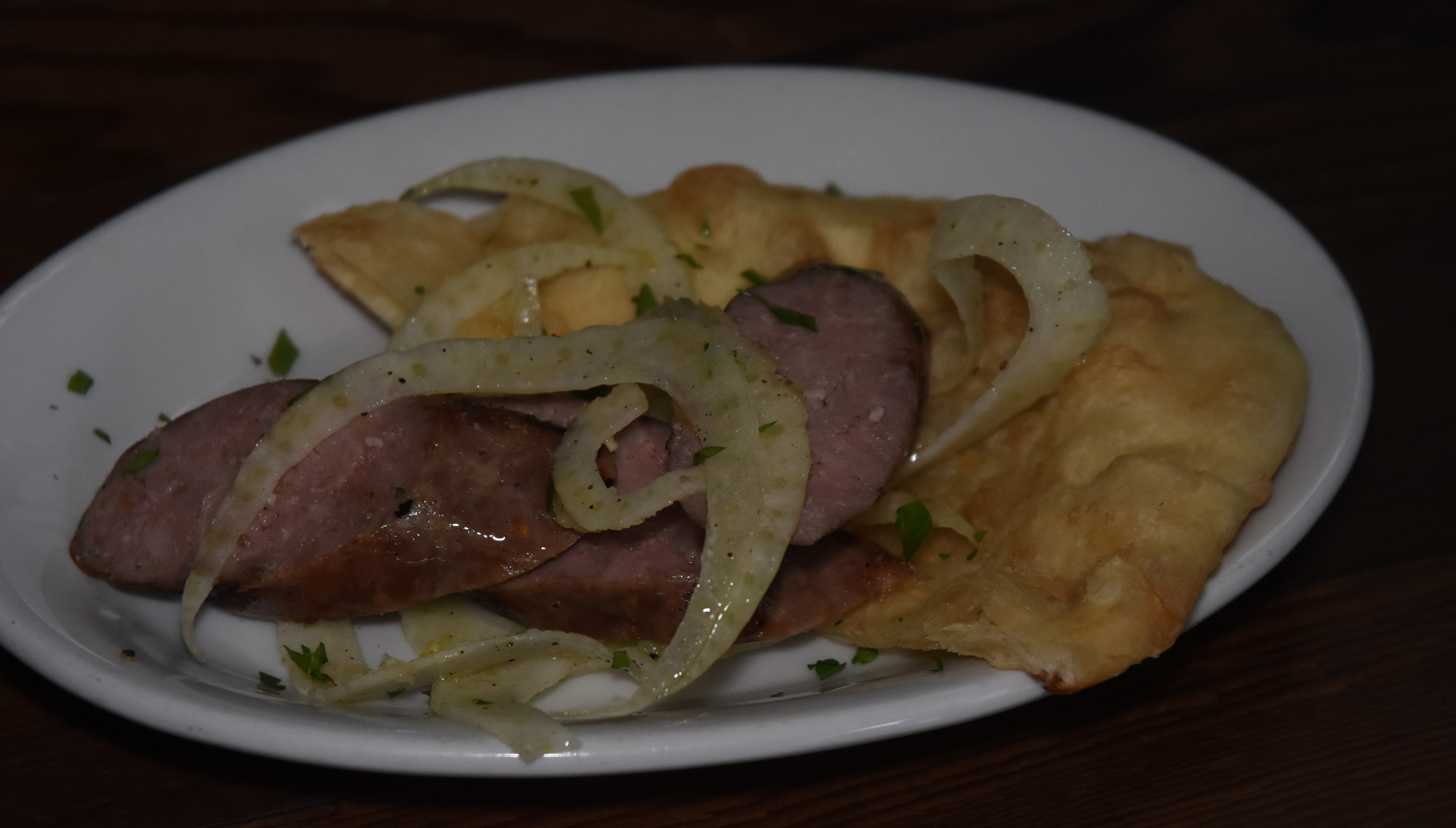 Guests enjoyed a plate of hand-crafted sausage from Zazu Farm paired with a local beer. Hendrik Haase signed books, which quickly sold out