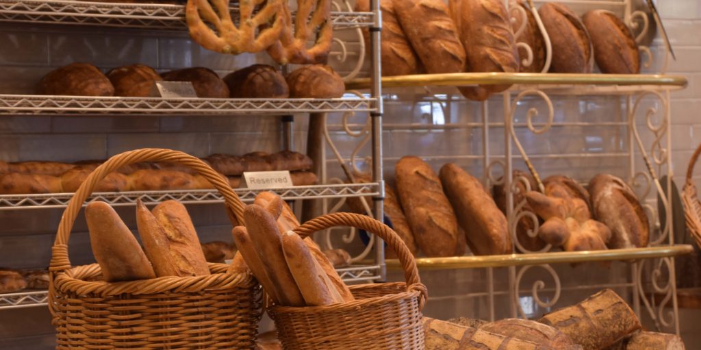 Goguette breads on the shelf, waiting to be taken home