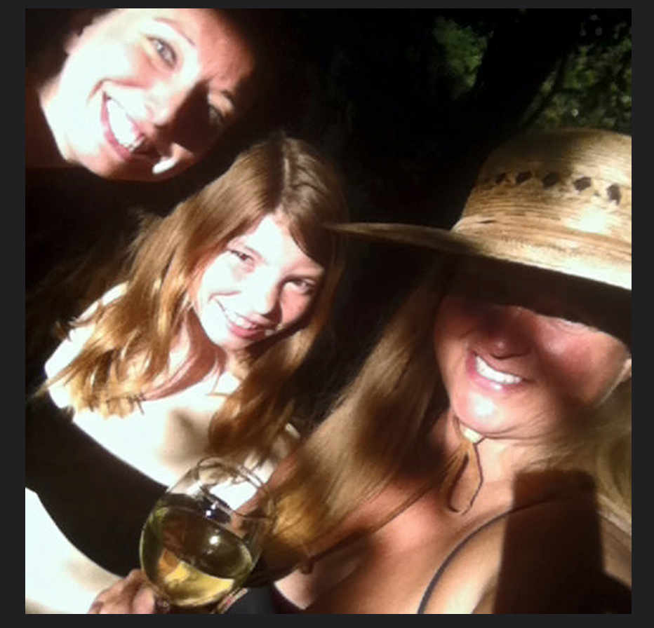 Slow Food Russian River Media Team Members at the el fresco working dinner