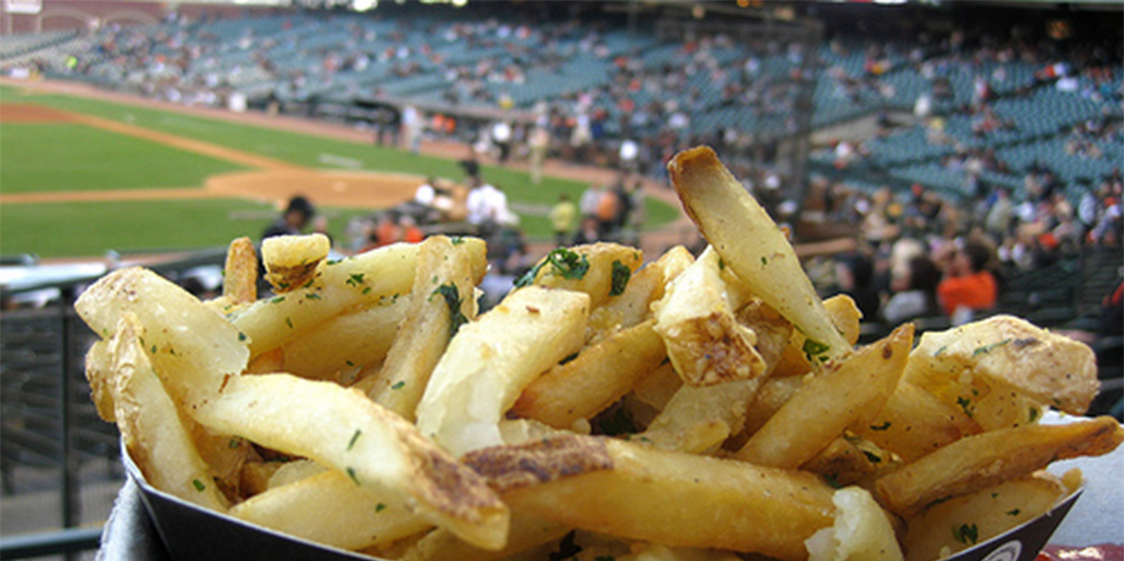 Baseball and Food at the AT&T Stadium