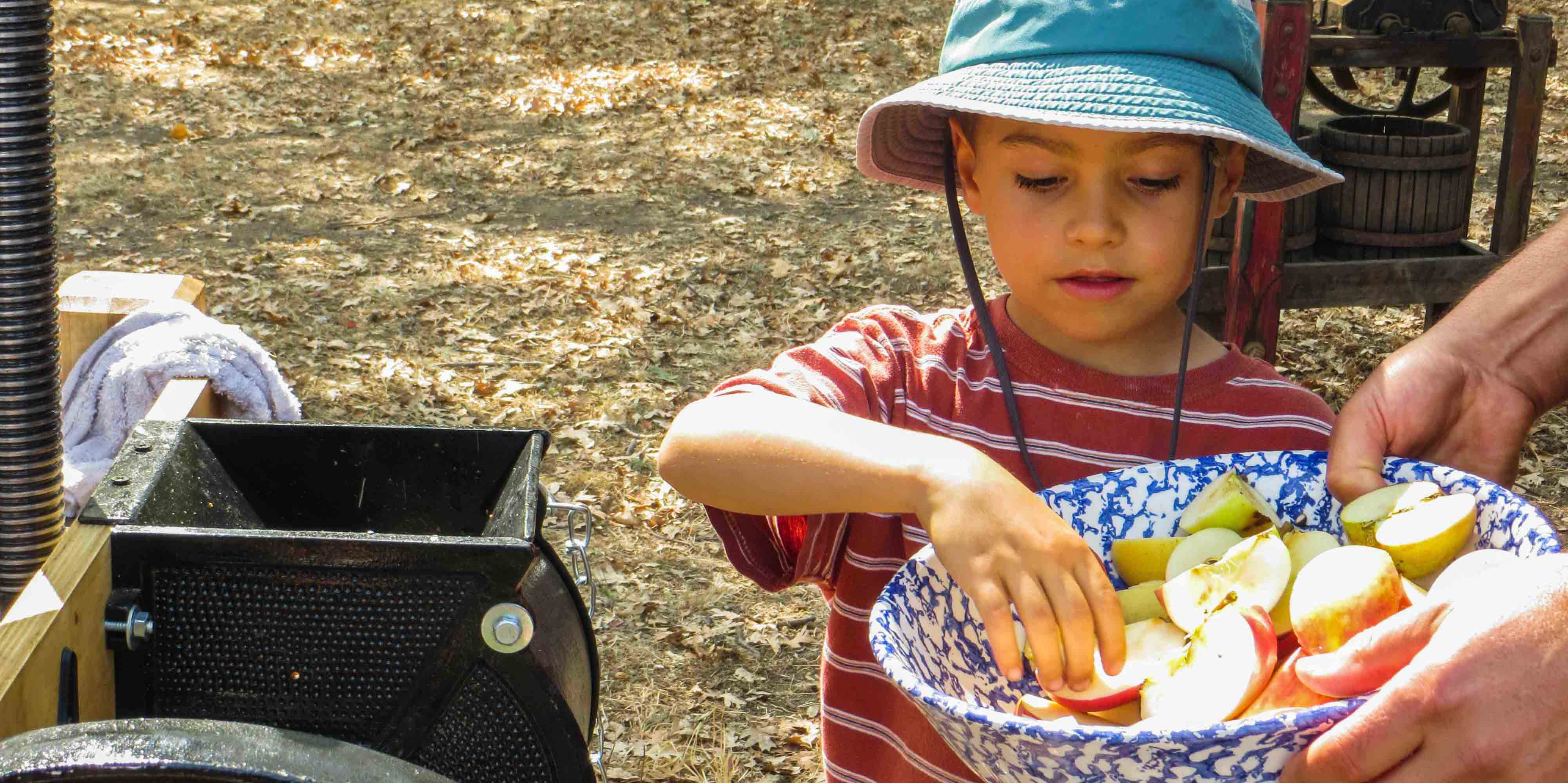 Apple pressing with the Sonoma Land Trust