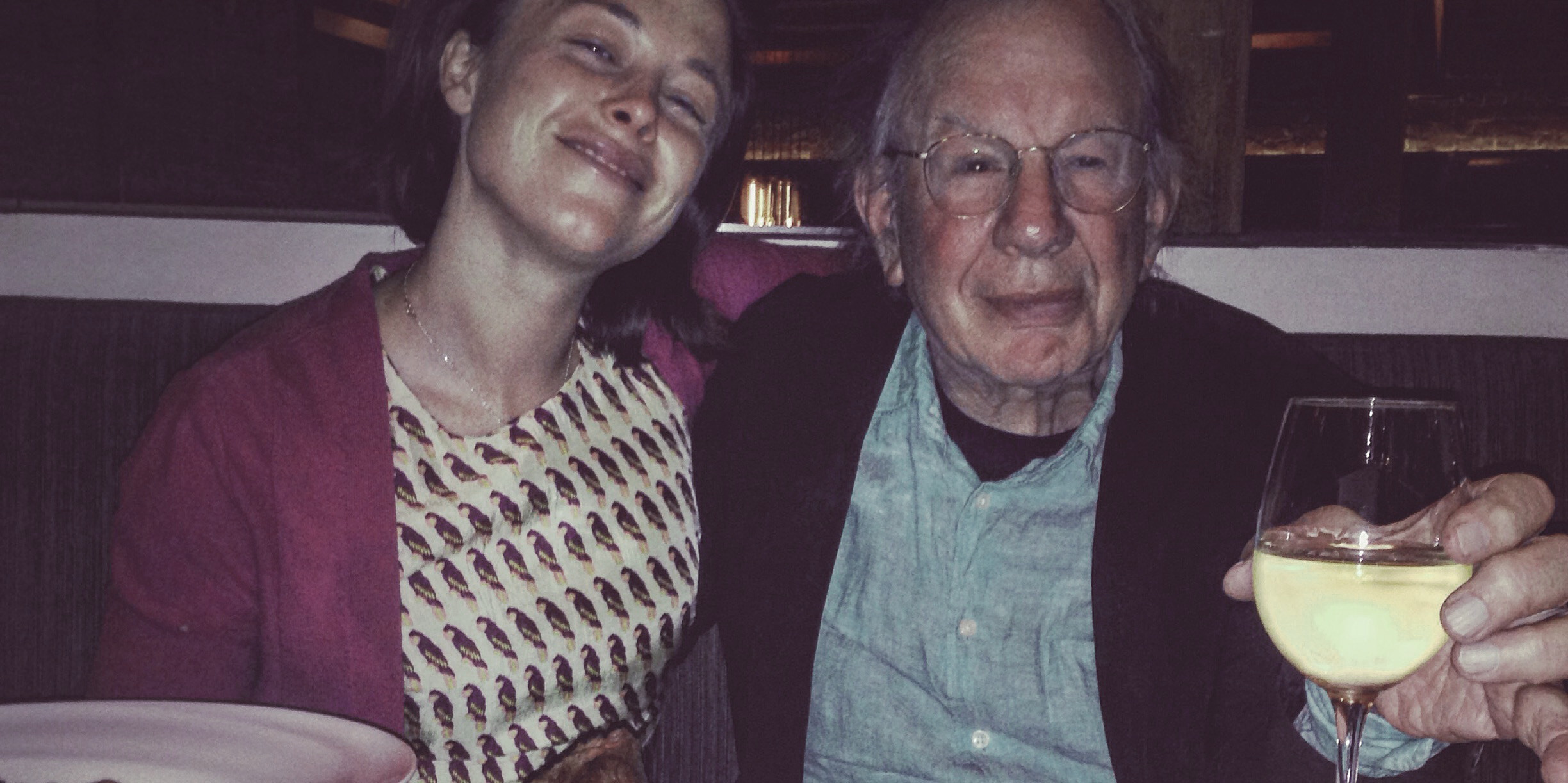 Jonah Raskin with Farmer Kellen MacKay at 25 Lusk